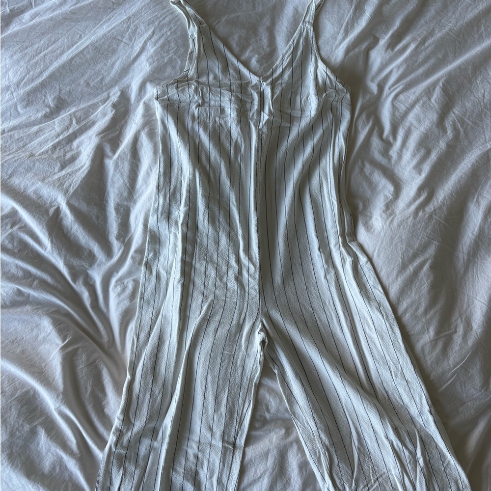 URBAN Romantics White Jumpsuit Lightweight and Stylish